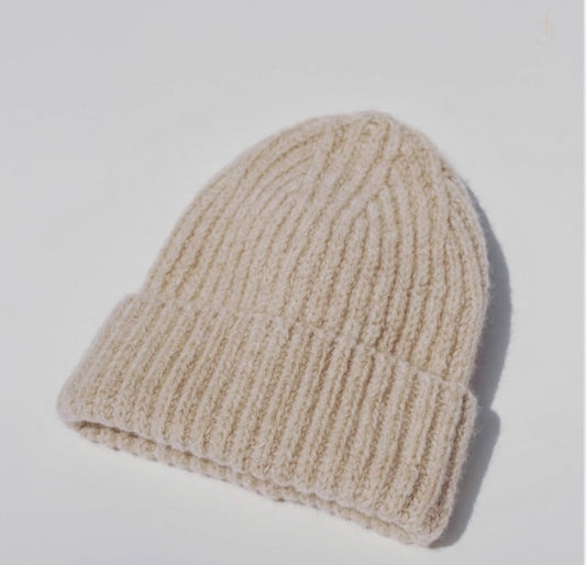 Merino Wool Baby Hat. Oat.