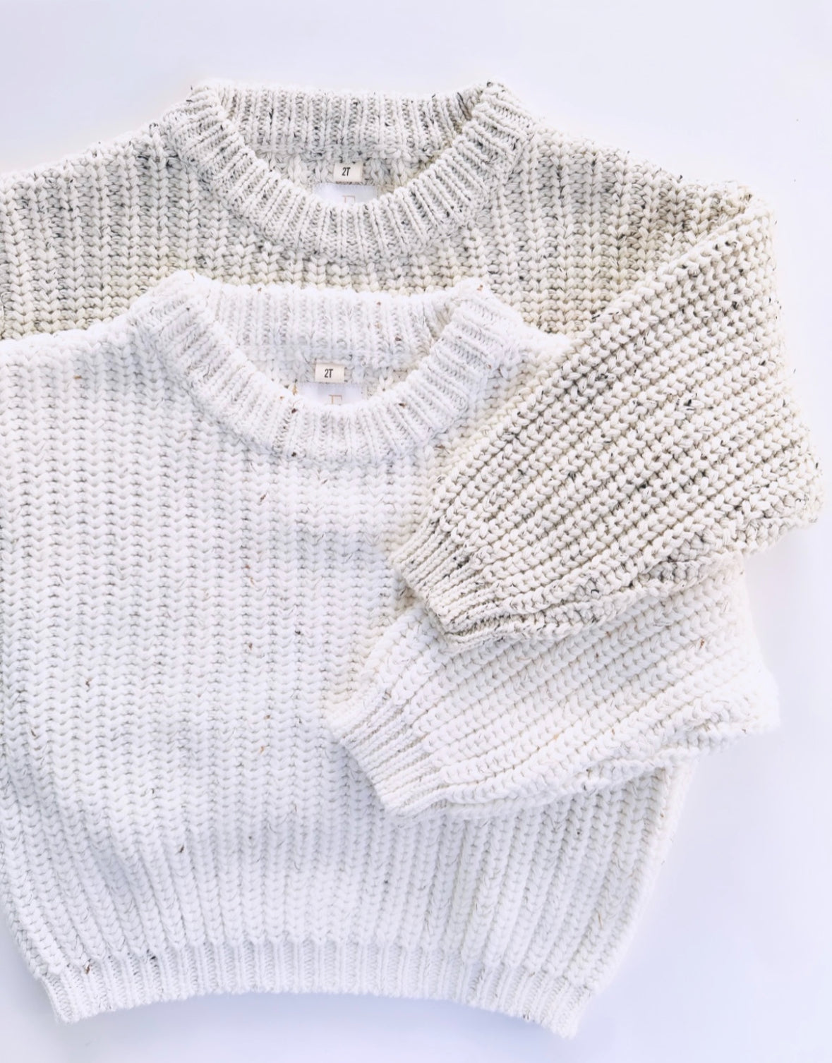 Cotton Knitted Sweater. Coconut.