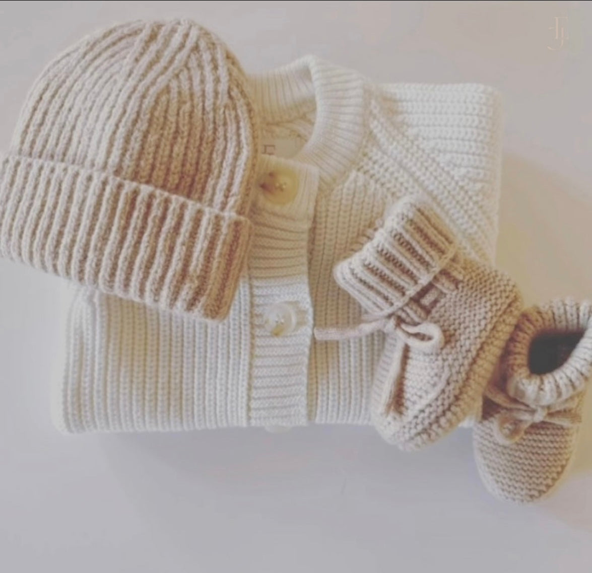 Merino Wool Baby Hat. Oat.