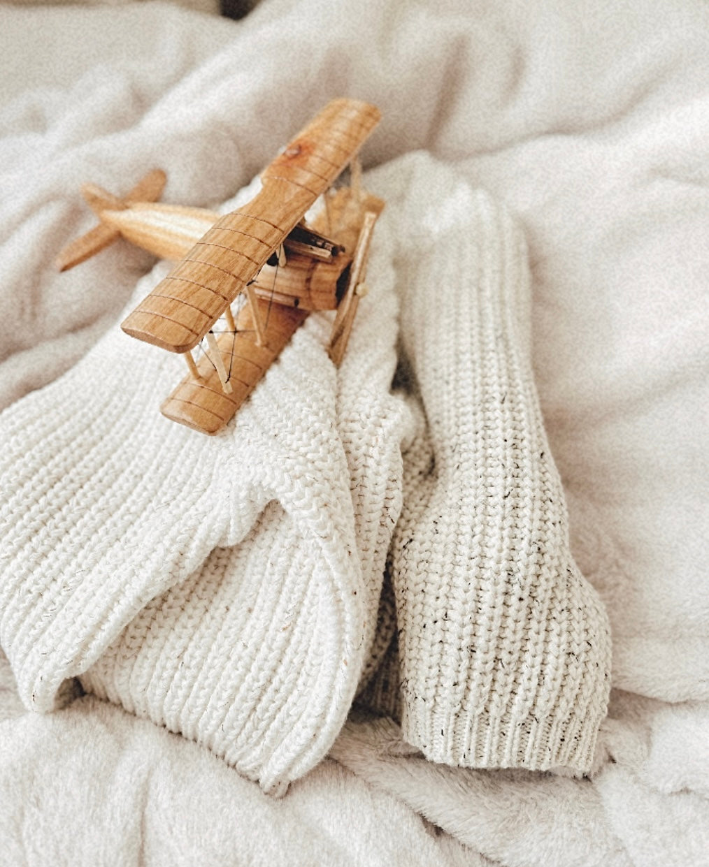 Cotton Knitted Sweater. Coconut.